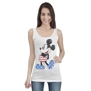 DISNEY Mickey Mouse Patriotic Stars and Stripes Tank Size Medium